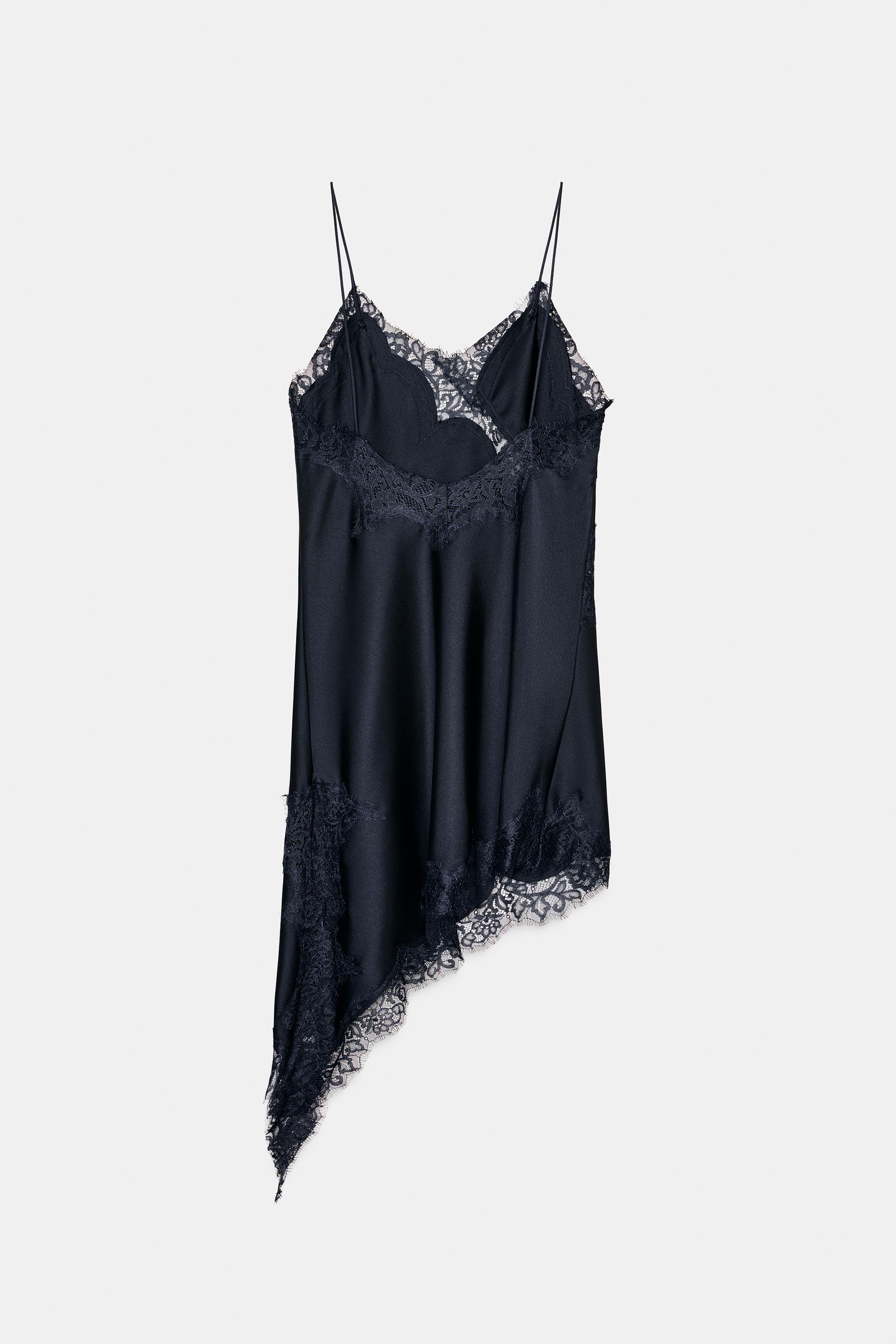 ZW COLLECTION ASYMMETRIC LACE DRESS